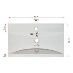 Zestaw mebli łazienkowych - GEMA - Dąb Lefkas