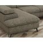 Narożnik PABLO U - uniwersalny - szary, struktura - topper T25