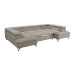 Narożnik PABLO U - uniwersalny - jasnoszary, struktura - topper T25