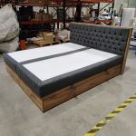 Łóżko kontynentalne ALBERO 3 180x200 - Matana 05 - ciemny szary - OUTLETU