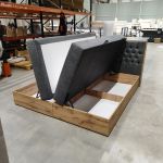 Łóżko kontynentalne ALBERO 3 180x200 - Matana 05 - ciemny szary - OUTLETU