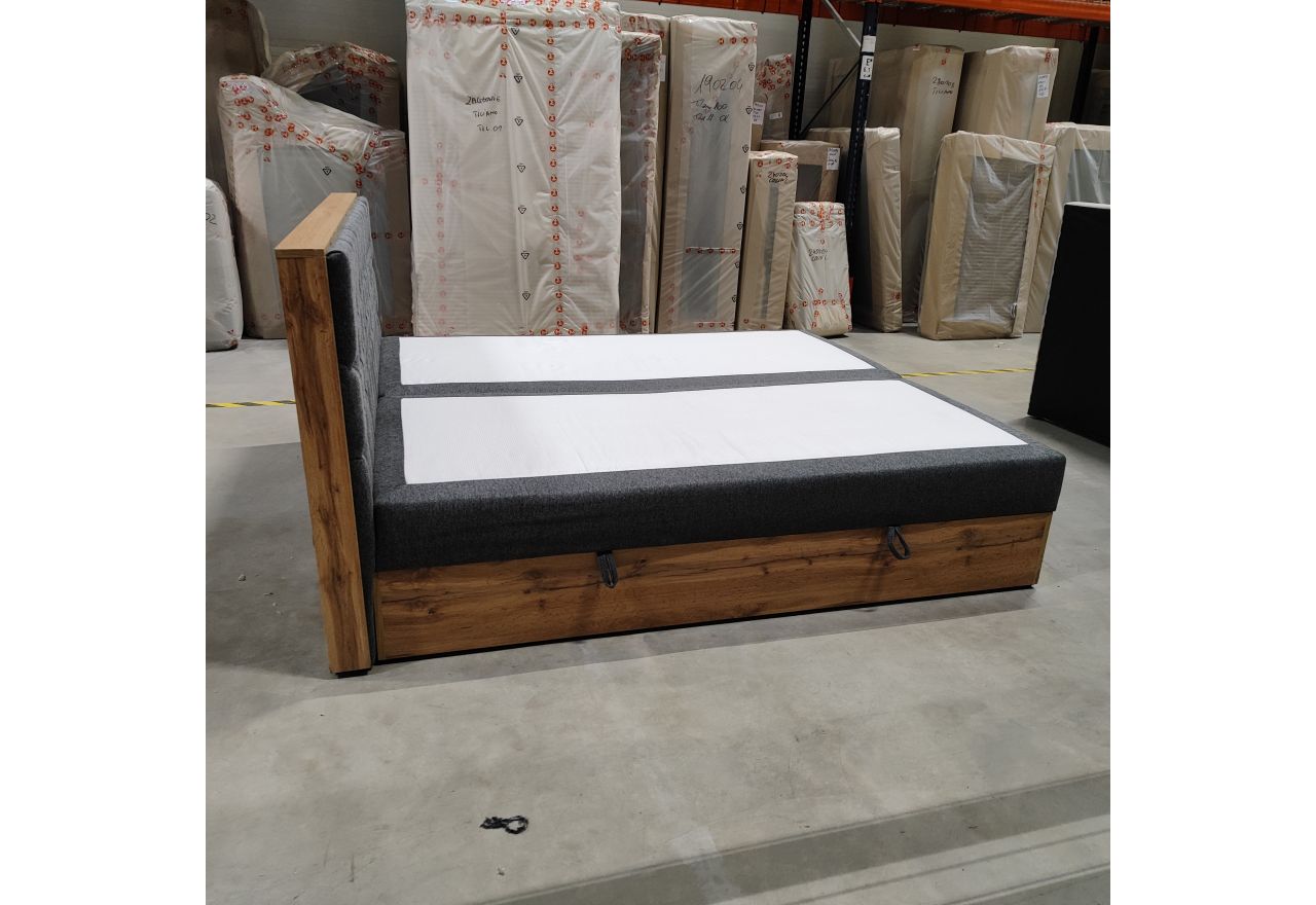 Łóżko kontynentalne ALBERO 3 180x200 - Matana 05 - ciemny szary - OUTLETU