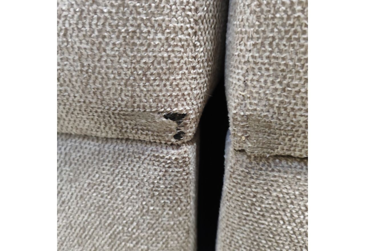 Łóżko kontynentalne LUKA KING 180x200 - Matana 17 - beżowy - OUTLETU