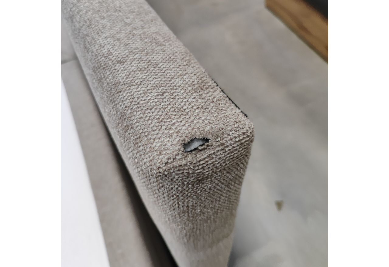 Łóżko kontynentalne LUKA KING 180x200 - Matana 17 - beżowy - OUTLETU