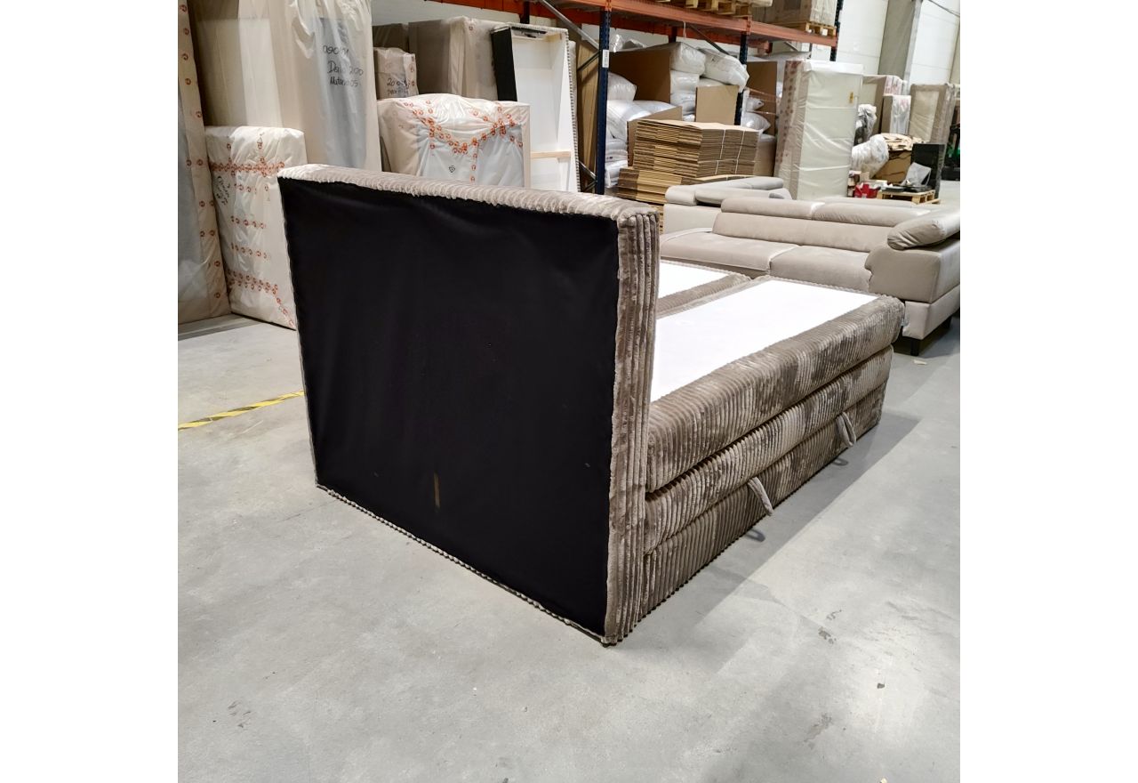 Łóżko kontynentalne TILIANO KING 140x200 - Tilia 11 - jasny brązowy - OUTLETU