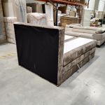 Łóżko kontynentalne TILIANO KING 140x200 - Tilia 11 - jasny brązowy - OUTLETU