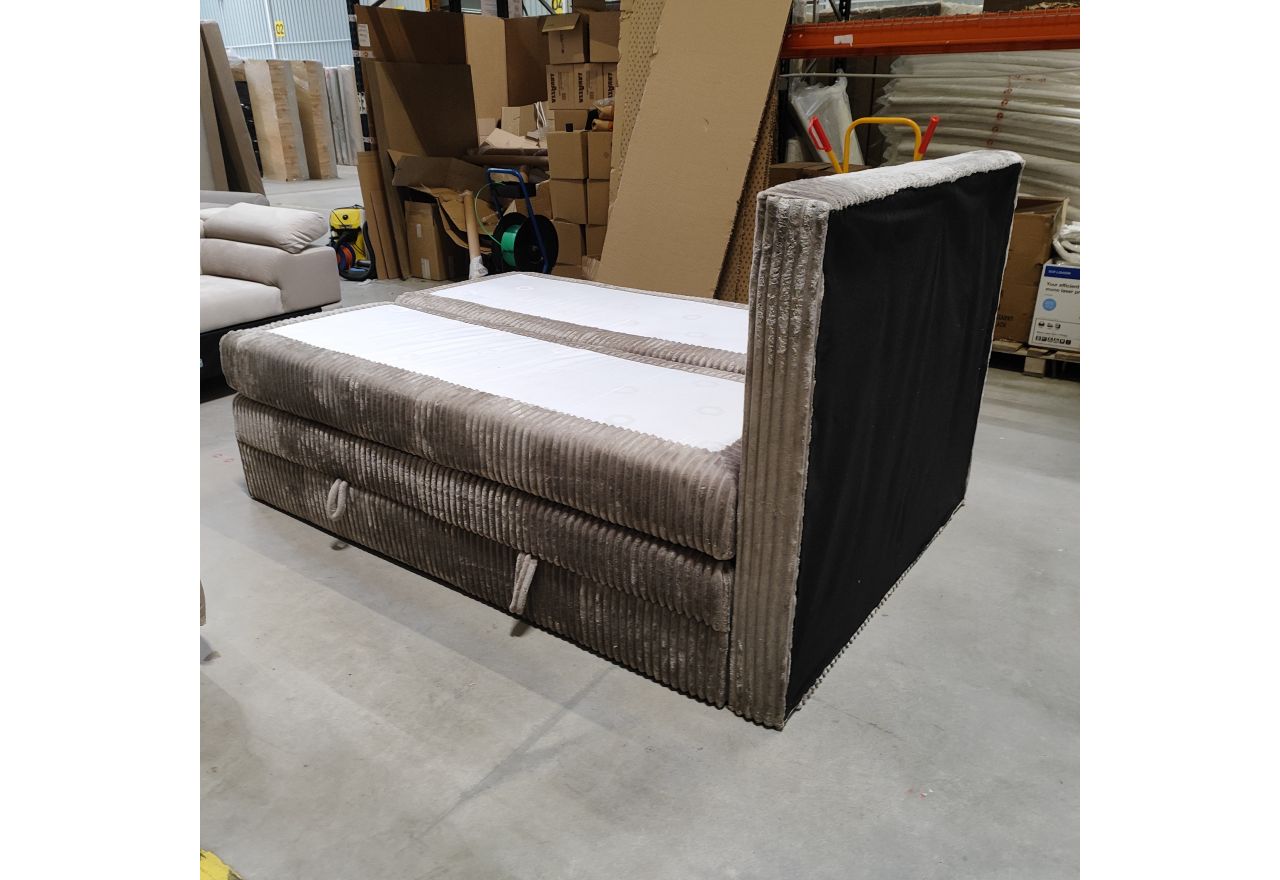 Łóżko kontynentalne TILIANO KING 140x200 - Tilia 11 - jasny brązowy - OUTLETU