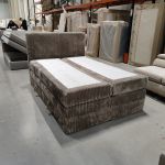 Łóżko kontynentalne TILIANO KING 140x200 - Tilia 11 - jasny brązowy - OUTLETU