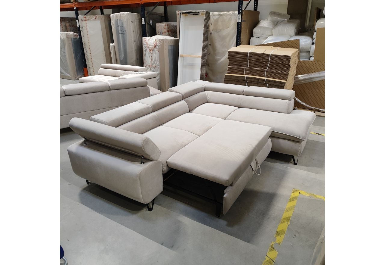 Narożnik PETER L - Paros 02 - beżowy - OUTLETU