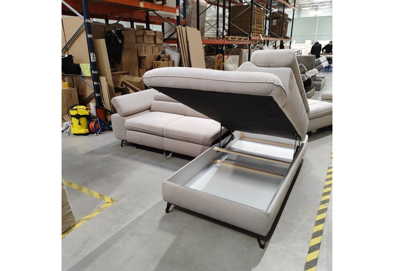 Narożnik PETER L - Paros 02 - beżowy - OUTLETU