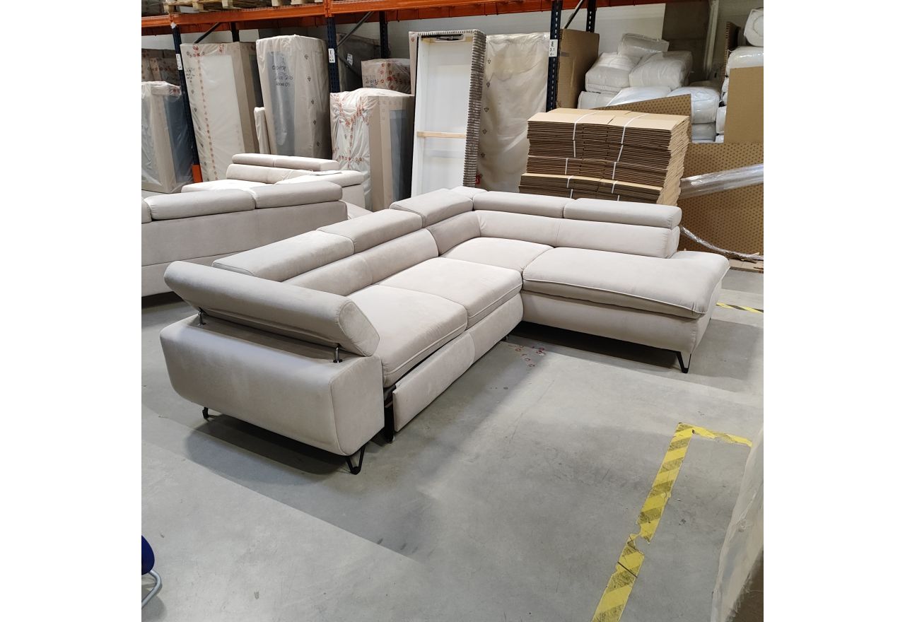 Narożnik PETER L - Paros 02 - beżowy - OUTLETU