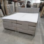 Łóżko kontynentalne, elektrycznie sterowane z pilota - ELECTRO 180x200 - Matana 17 - beżowy - OUTLETU
