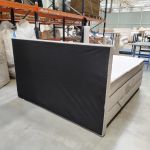 Łóżko kontynentalne, elektrycznie sterowane z pilota - ELECTRO 180x200 - Matana 17 - beżowy - OUTLETU