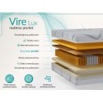 Łóżko tapicerowane FLONELLE CLASSIC 200x200 - materac pocket - żółty, welwet