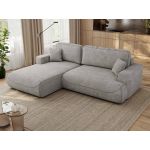 Narożnik - OVO L - strona lewa - jasnoszary, struktura