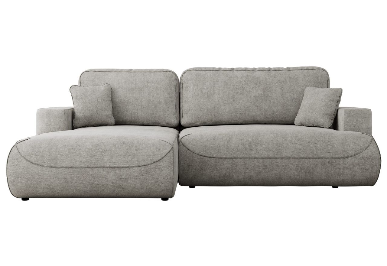 Narożnik - OVO L - strona lewa - jasnoszary, struktura