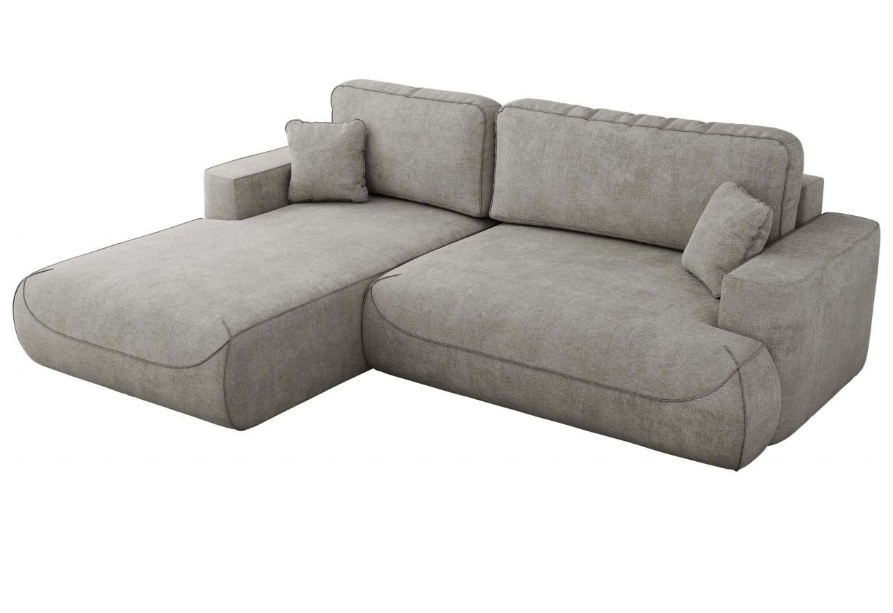 Narożnik - OVO L - strona lewa - jasnoszary, struktura