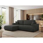 Narożnik - OVO L - strona lewa - ciemnoszary, struktura