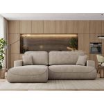 Narożnik - OVO L - strona lewa - beżowy, struktura