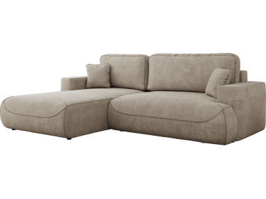 Narożnik - OVO L - strona lewa - beżowy, struktura