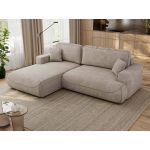 Narożnik - OVO L - strona lewa - beżowy, struktura