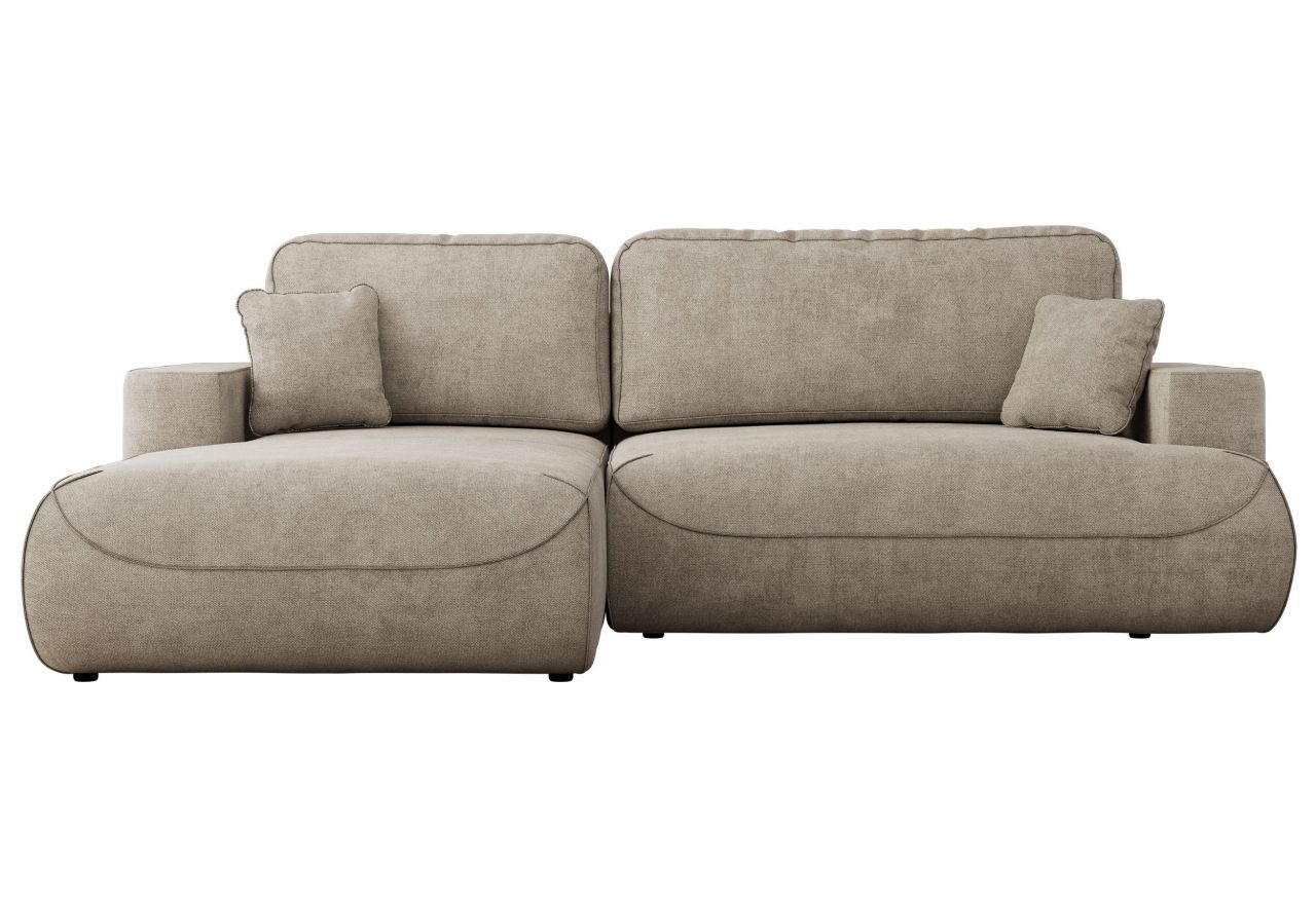 Narożnik - OVO L - strona lewa - beżowy, struktura