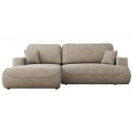 Narożnik - OVO L - strona lewa - beżowy, struktura