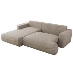 Narożnik - OVO L - strona lewa - beżowy, struktura