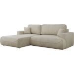 Narożnik - OVO L - strona lewa - beżowy, welwet