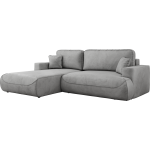 Narożnik - OVO L - strona lewa - jasnoszary, welwet