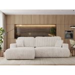 Narożnik - OVO L - strona lewa - beżowy, sztruks