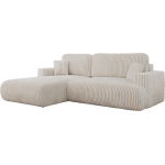 Narożnik - OVO L - strona lewa - beżowy, sztruks