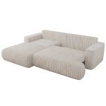 Narożnik - OVO L - strona lewa - beżowy, sztruks