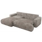 Narożnik - OVO L - strona lewa - jasnobrązowy, sztruks