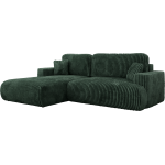 Narożnik - OVO L - strona lewa - zielony, sztruks