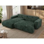 Narożnik - OVO L - strona lewa - zielony, sztruks