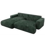 Narożnik - OVO L - strona lewa - zielony, sztruks