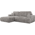 Narożnik - OVO L - strona lewa - jasnoszary, sztruks