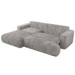 Narożnik - OVO L - strona lewa - jasnoszary, sztruks