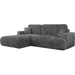 Narożnik - OVO L - strona lewa - ciemnoszary, sztruks