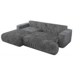 Narożnik - OVO L - strona lewa - ciemnoszary, sztruks