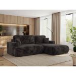 Narożnik - OVO L - strona prawa - ciemnoszary, plusz