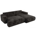 Narożnik - OVO L - strona prawa - ciemnoszary, plusz