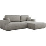 Narożnik - OVO L - strona prawa - jasnoszary, struktura