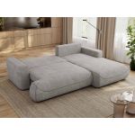 Narożnik - OVO L - strona prawa - jasnoszary, struktura