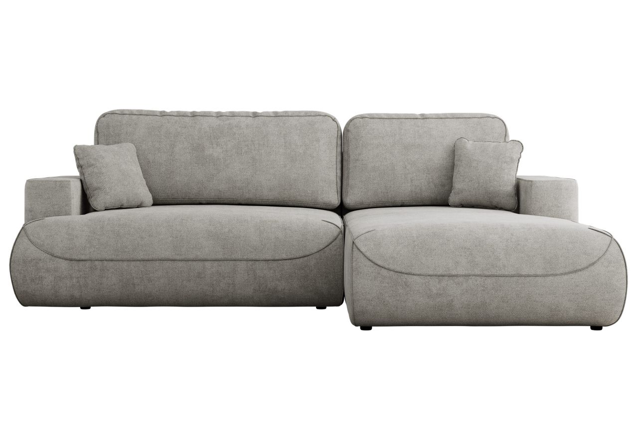 Narożnik - OVO L - strona prawa - jasnoszary, struktura