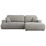 Narożnik - OVO L - strona prawa - jasnoszary, struktura