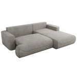 Narożnik - OVO L - strona prawa - jasnoszary, struktura