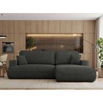 Narożnik - OVO L - strona prawa - ciemnoszary, struktura