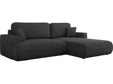 Narożnik - OVO L - strona prawa - ciemnoszary, struktura